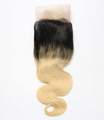 13"x4" Dark Root Blonde Lace Frontal